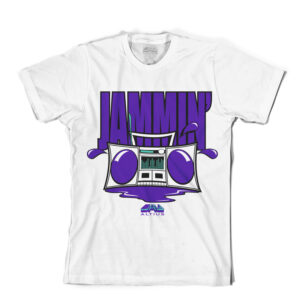 Jammin Alternate Grape White T Shirt
