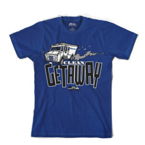 Clean Getaway Racer Blue T Shirt