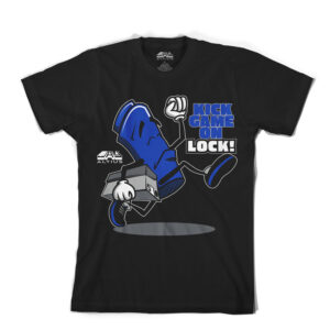 Lace Lock Racer Blue and Black T Shirt