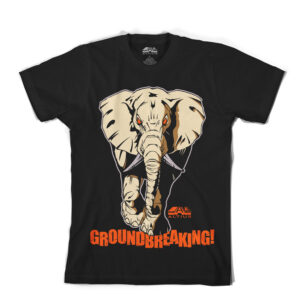 Groundbreaking Desert Elephant Black T-Shirt